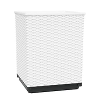 vidaXL Planters 2 pcs White 11.8"x11.8"x14.6" Polypropylene