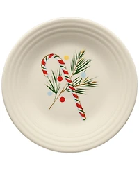 Fiesta Jolly Christmas Candy Cane Classic Rim 9" Luncheon Plate