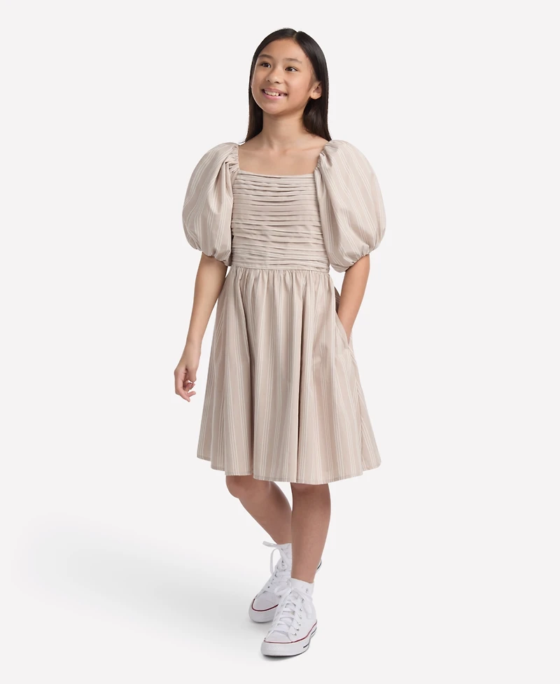 abercrombie kids Girls Emerson Puff Sleeve Mini Dress