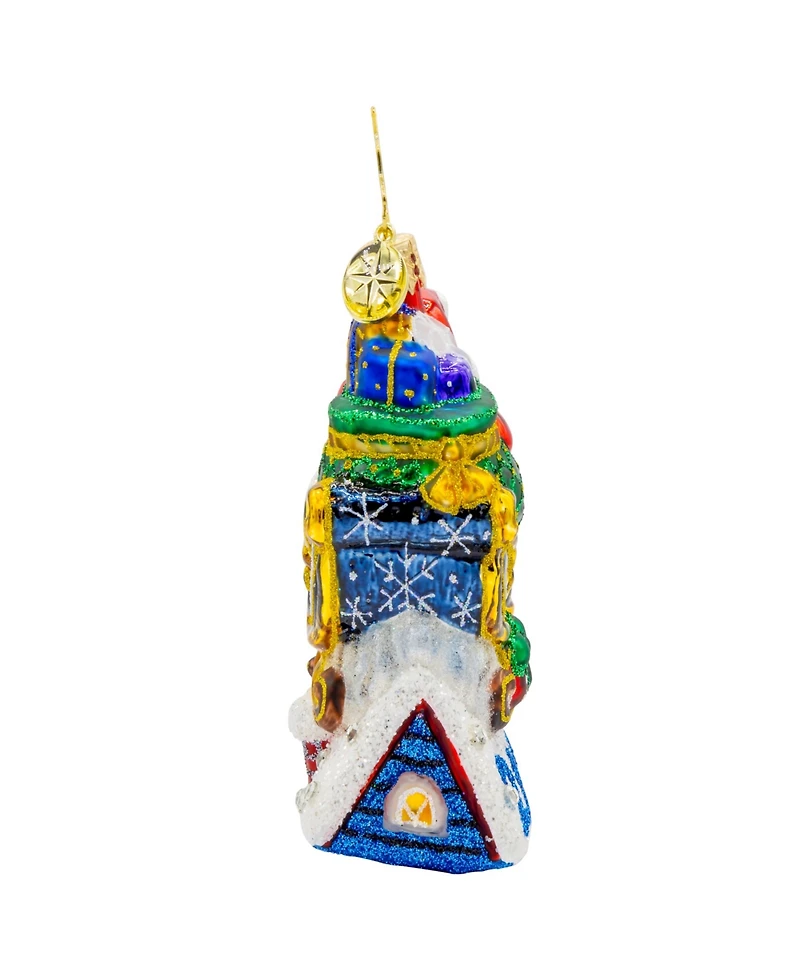 Christopher Radko Rooftop Parking Santa 2025 Gem Ornament