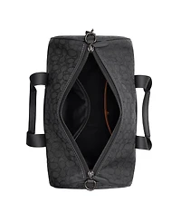 Coach Men's Theo Signature Jacquard Duffle Bag