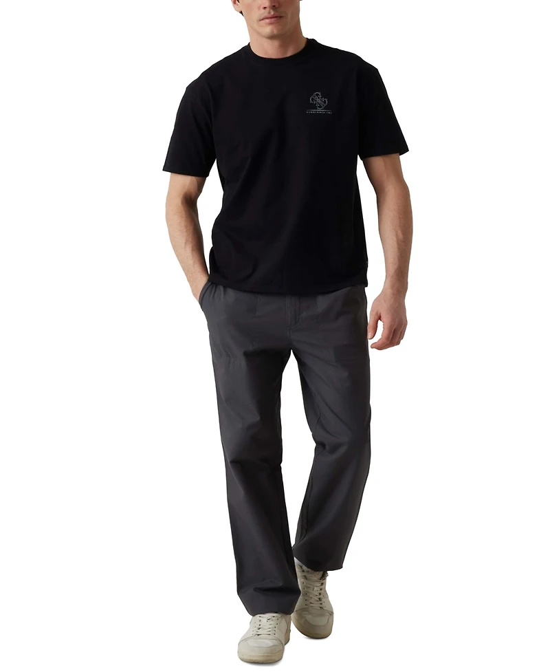 Guess Men's Distressed Quattro G Relaxed-Fit Graphic T-Shirt