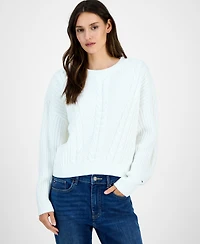Tommy Hilfiger Women's Traveling Cable Sweater