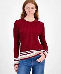 Tommy Hilfiger Women's Cotton Cable Knit Sweater
