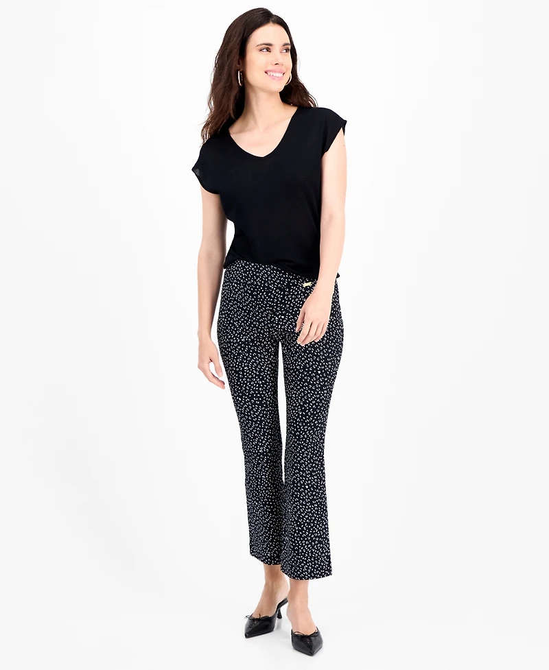 I.n.c. International Concepts Petite Double-v-Neck Cap-Sleeve Top, Macy's Exclusive