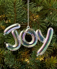 Holiday Lane Pastel Shine Iridescent Joy Ornament, Macy's Exclusive
