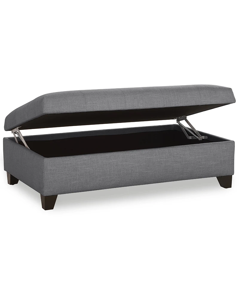 Kallison Fabric Storage Ottoman, Exclusively at Macy's