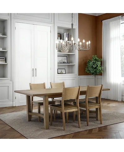 Nordic 5-Pc Dining Set (Table + 4 Side Chairs)