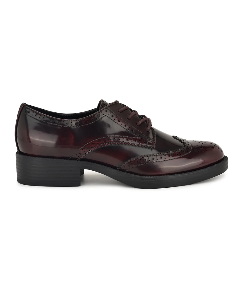 Nine West Women's Studey Lace-Up Wingtip Oxford Shoes