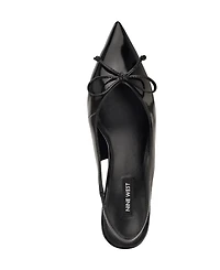 Nine West Women's Evaa Slingback Kitten Heel Pumps