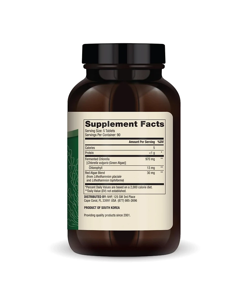 Dr. Mercola Fermented Chlorella with Chlorophyll, 90 Servings, Supports Immune and Organ Health