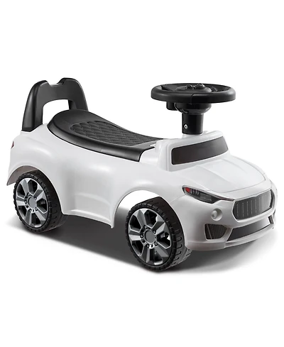 Toddler Ride On Push Car Ages 1-3 with Music Steering Wheel and Under Seat Storage