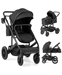Gymax Toddler 3-in-1 Newborn Stroller Folding Convertible High Landscape Stroller