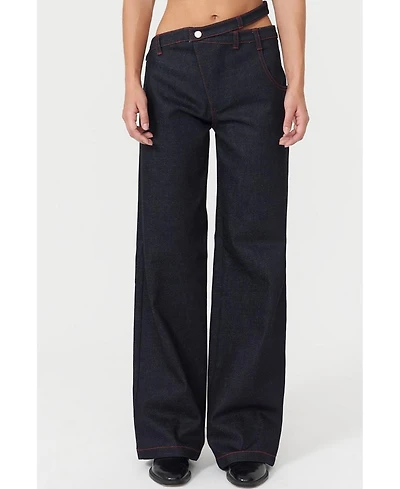 Jendue Davidson Asymmetric Belt Pants