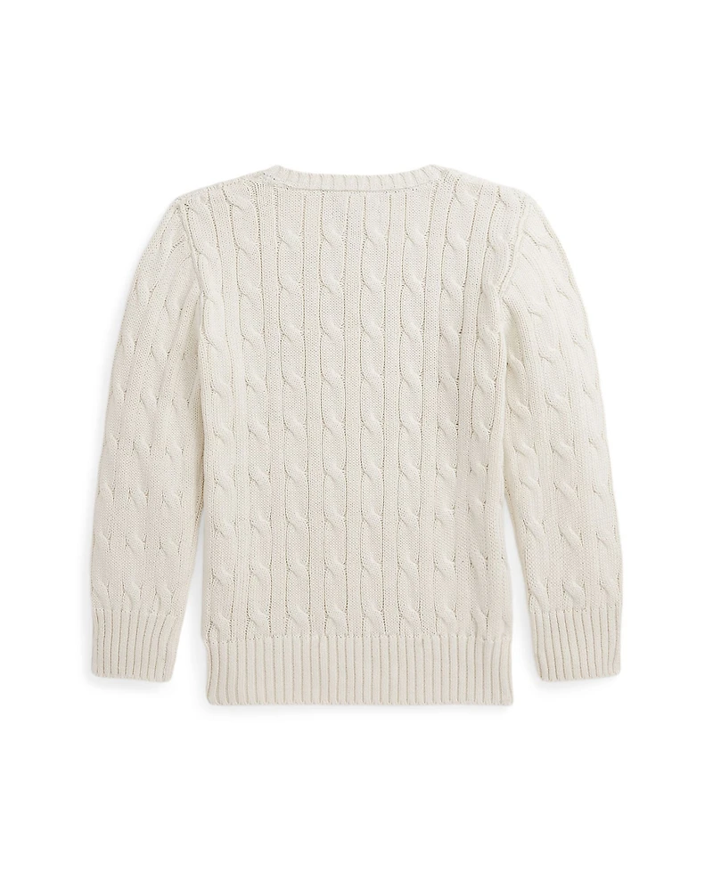 Polo Ralph Lauren Toddler and Little Boys Cable Knit Cotton Sweater