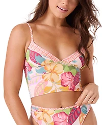 Roxy Juniors' Hot Tropics Longline Bikini Top