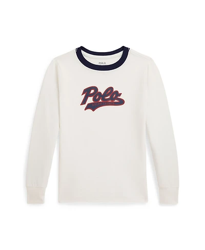 Polo Ralph Lauren Toddler and Little Boys Logo Cotton Long Sleeve T-Shirt