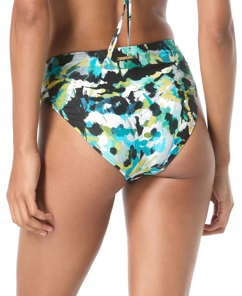 Vince Camuto Women's Printed Twist-Front Bikini Bottoms