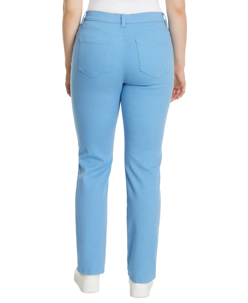 Gloria Vanderbilt Petite Amanda High Rise Straight Leg Jeans, Short