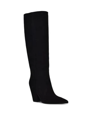 Nine West Womens Adera Tall Pointy Toe Dress Boots Regular Wide Calf