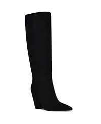 Nine West Womens Adera Tall Pointy Toe Dress Boots Regular Wide Calf