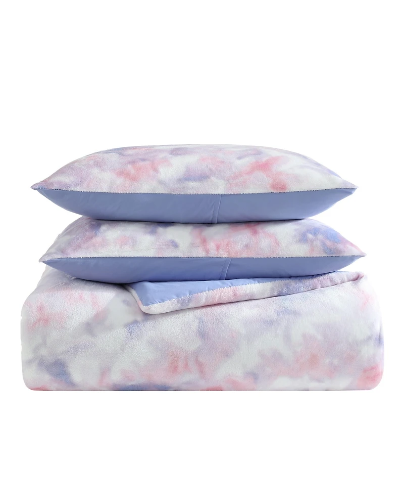 Betsey Johnson Sunset Tie Dye Plush 4-Pc. Comforter Set, Twin