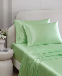 Betsey Johnson Solid Satin 3-Pc. Sheet Set, Twin Xl