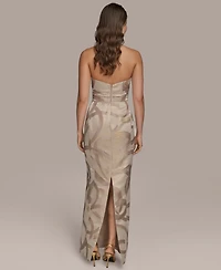 Donna Karan New York Women's Sweetheart Jacquard Gown