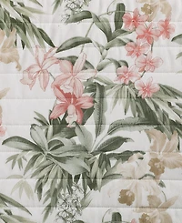 Tommy Bahama Island Orchid Cotton Reversible 3-Pc. Quilt Set