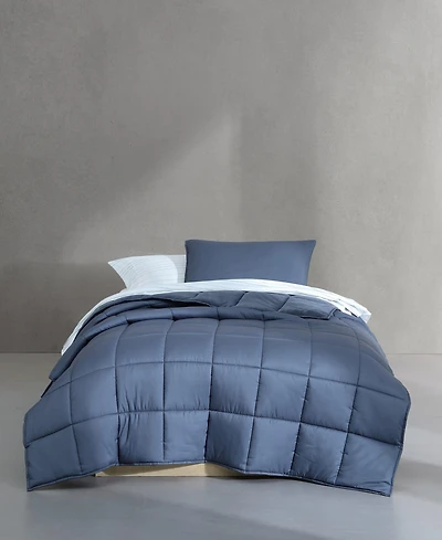 Calvin Klein Washed Solid Reversible Plush 5-Pc. Comforter Set, Twin/Twin Xl