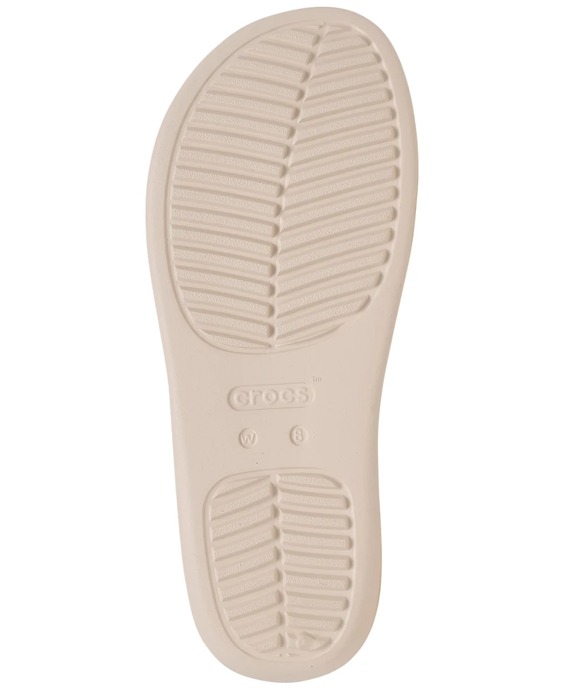 Crocs Women's Getaway Platform Glitter Toe Loop Casual Sandals from Finish Line