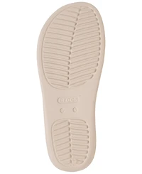 Crocs Women's Getaway Platform Glitter Toe Loop Casual Sandals from Finish Line