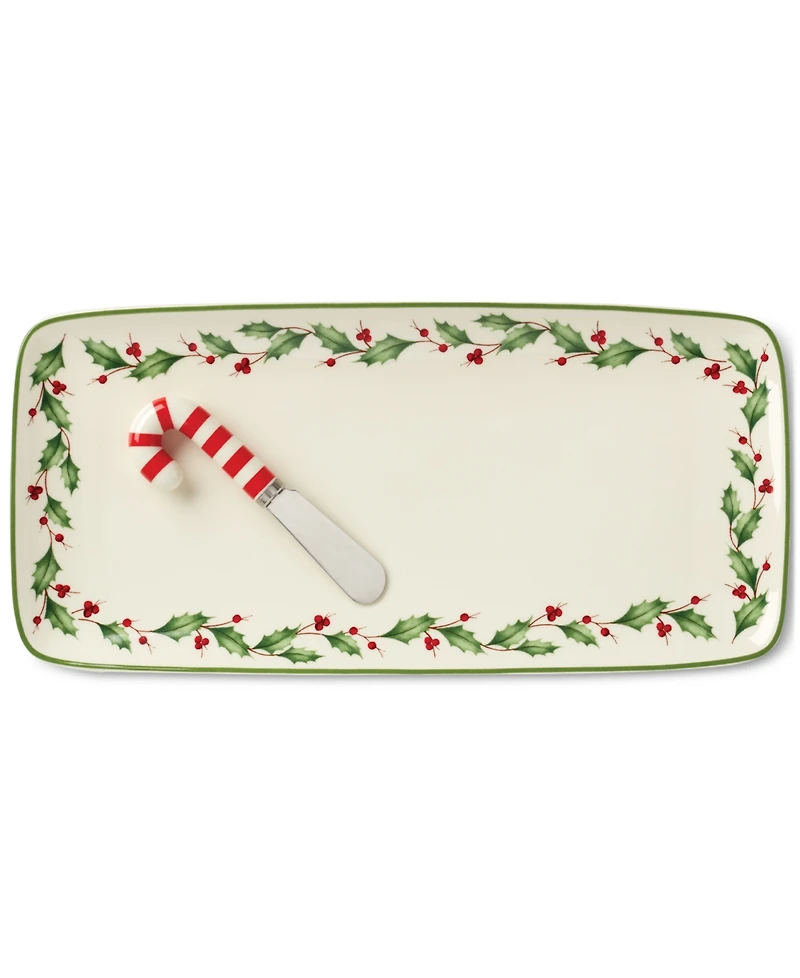 Lenox Holiday 3-Piece Hostess Set with Spreader