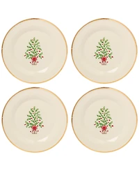 Lenox Holiday Tree Accent Plates, Set of 4