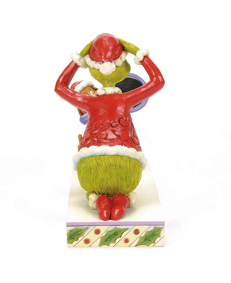 Jim Shore Max Holding Mirror Figurine