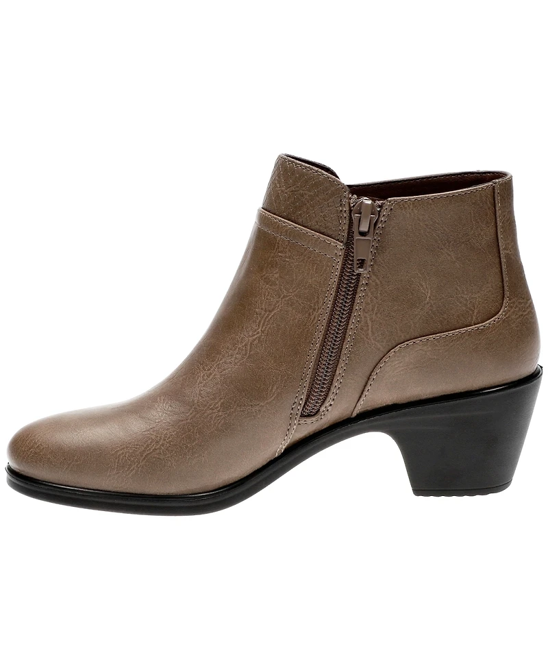 Easy Street Women's Langley Zipper Ankle Boots