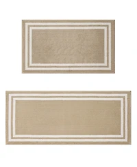 Laura Ashley Double Border Tufted 2-Pc. Runner Rug Set