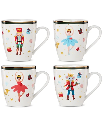 Lenox Nutcracker Ballet Mugs, Set of 4