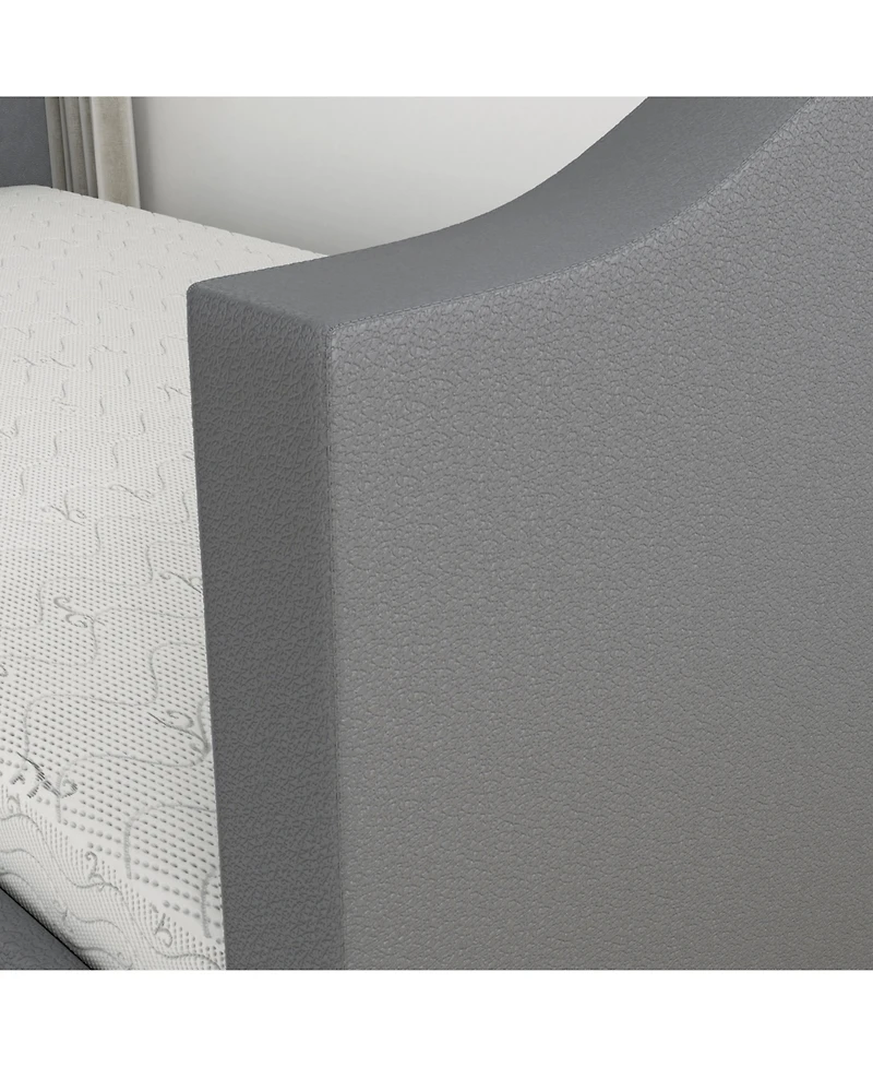 Boyd Sleep Messina Faux Leather Upholstered Daybed with Pull out trundle, Twin