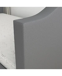 Boyd Sleep Messina Faux Leather Upholstered Daybed with Pull out trundle, Twin