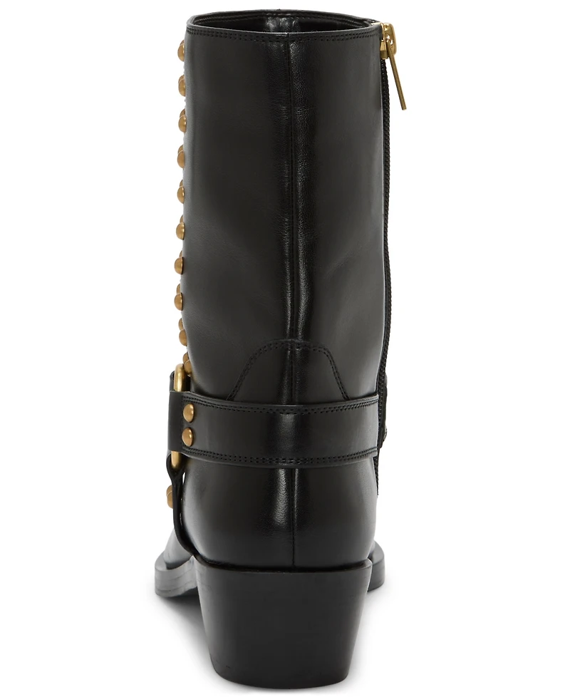 Vince Camuto Women's Roista Studded Western Moto Booties