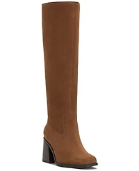 Vince Camuto Womens's Sangeti Snip-Toe Block-Heel Narrow-Calf Knee-High Boots