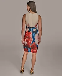 Donna Karan New York Women's Sleeveless Scuba Sheath Dress