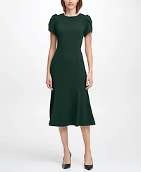 Calvin Klein Women's Short-Sleeve Midi Dress