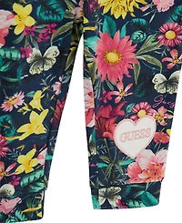 Guess Baby Girls 2-Piece Ruffle Long Sleeve Sweater and Sweatpants Set