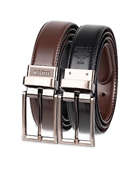 Kenneth Cole Reaction Men's 2-In-1 Reversible Feather Edge Dress Belt