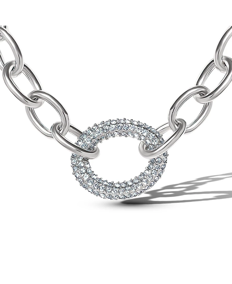 Jessica Simpson Oval Pave Link Statement Necklace