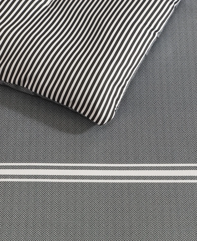 Eddie Bauer Chevron And Stripes Microfiber Reversible 5-Pc. Comforter Set, Twin