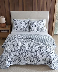 Eddie Bauer Wes Fish Cotton Reversible 3-Pc. Quilt Set