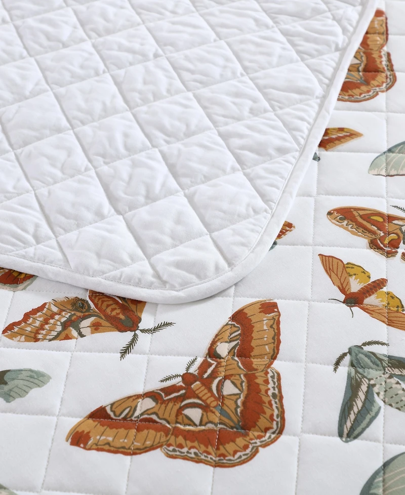 Eddie Bauer Wilford Butterfly Cotton Reversible 2-Pc. Quilt Set, Twin